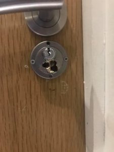 Damaged lock