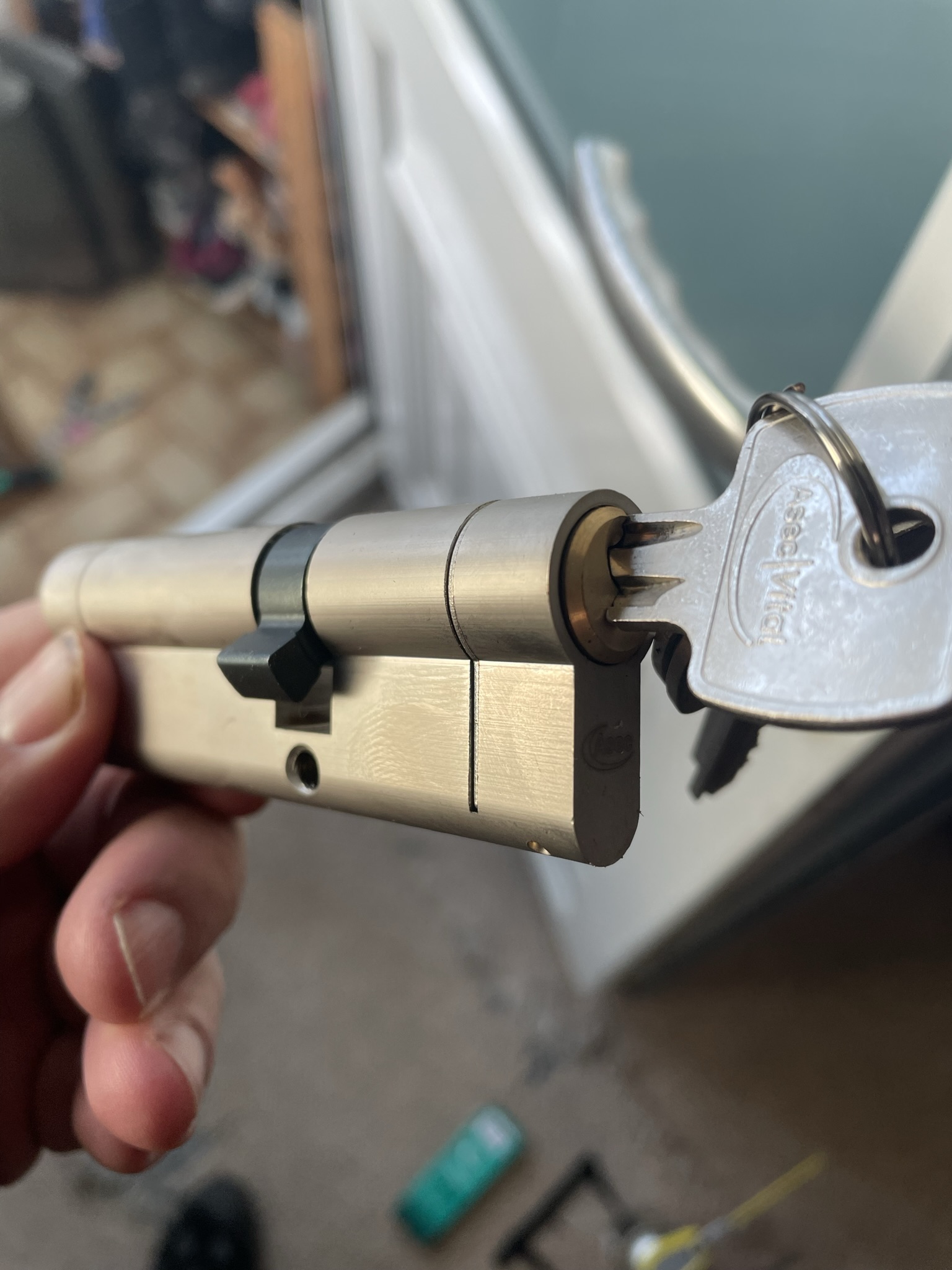 Change lock on a double glazed door LS Locksmiths Nottingham